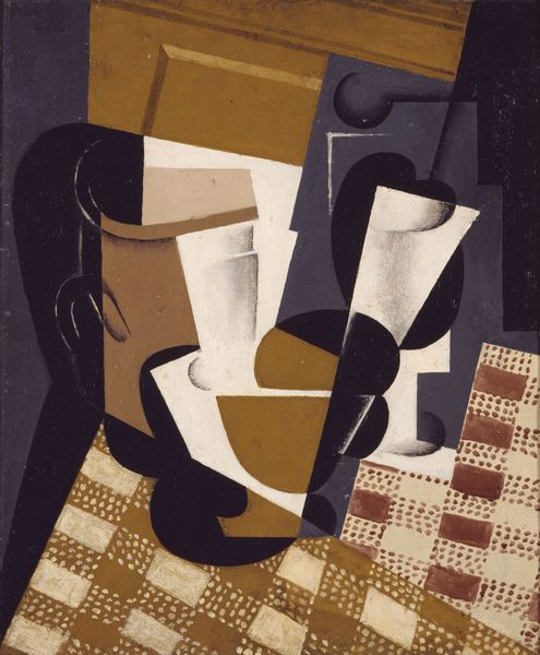 Wine Jug and Glass. The painting by Juan Gris