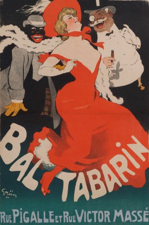 Famous paintings of Vintage Posters: Le Bal Tabarin, 1904
