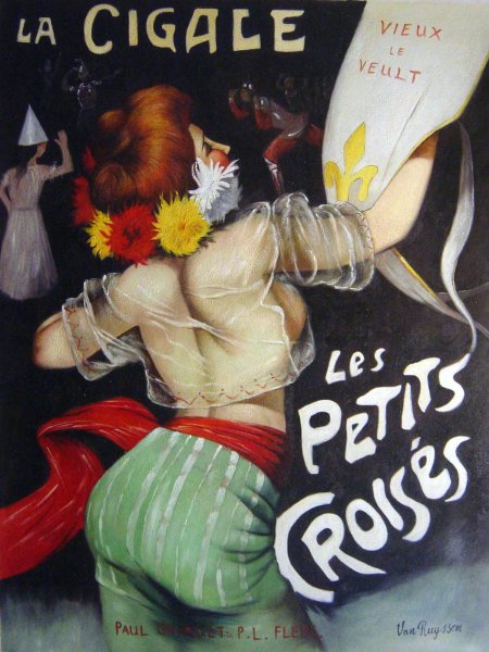 Les Petits Croises. The painting by Jules Alexandre Grun