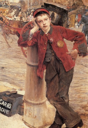 Jules Bastien-Lepage, The London Bootblack, Painting on canvas