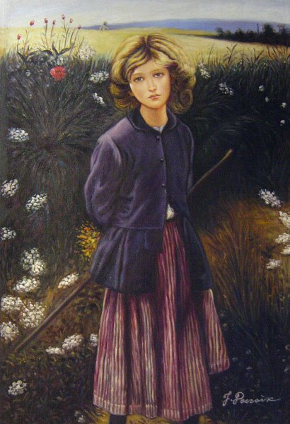 Young Girl. The painting by Jules Bastien-Lepage