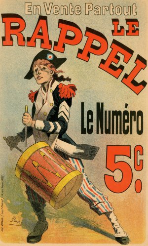 Famous paintings of Vintage Posters: En Vente Partout, Le Rappel, 1889