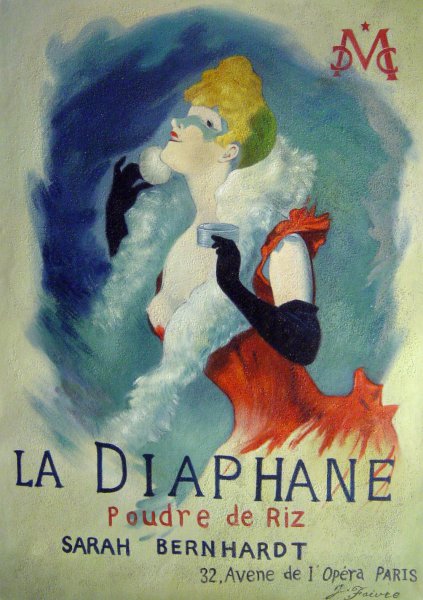 La Diaphane. The painting by Jules Cheret