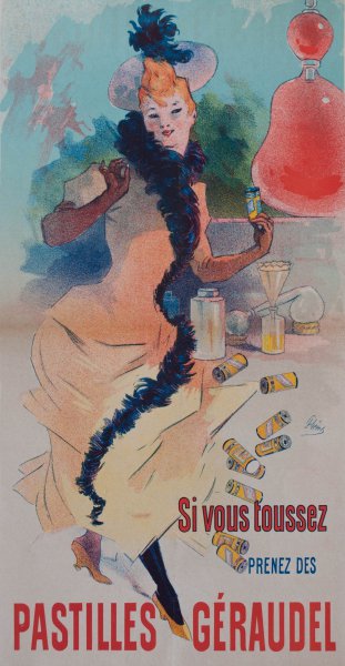 Pastilles Geraudel, 1895. The painting by Jules Cheret