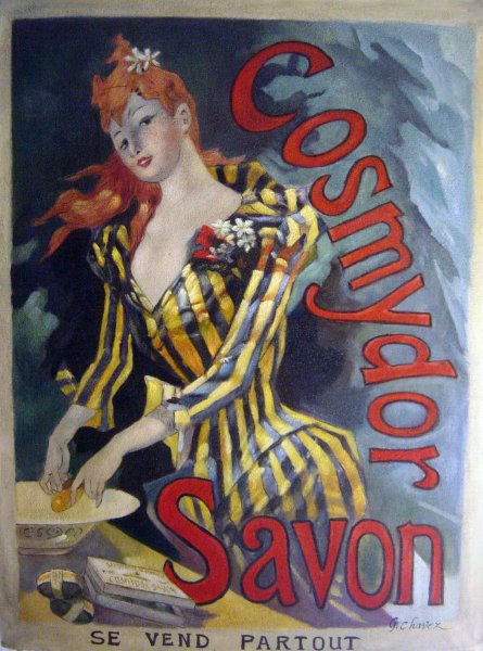 Savon Cosmydor. The painting by Jules Cheret