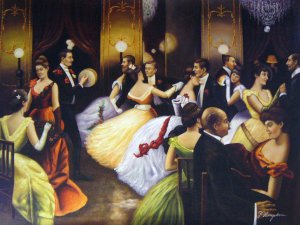 Reproduction oil paintings - Julius LeBlanc Stewart - The Ball