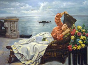 Julius LeBlanc Stewart, Venetian Veranda, Painting on canvas