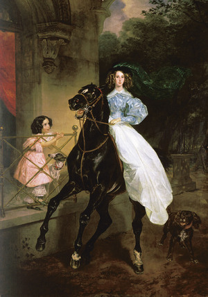 Karl Pavlovich Bryullov, Rider, Painting on canvas