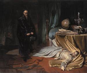 Karl Theodor Von Piloty, Seni at the Dead Body of Wallenstein , Painting on canvas