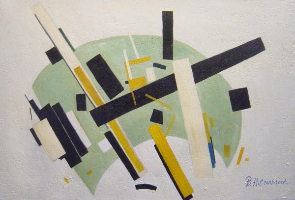 Suprematism No. 58. The painting by Kasimir Malevich
