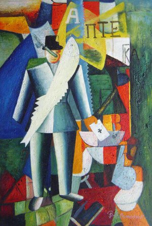 Kasimir Malevich, The Aviator, Art Reproduction