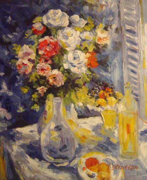 Flowers And Fruit. The painting by Konstantin Korovin