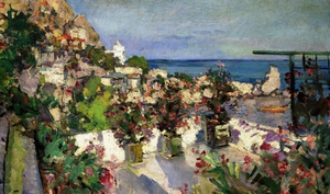 Konstantin Korovin, The View from the Terrace, Gurzuf, 1912, Art Reproduction