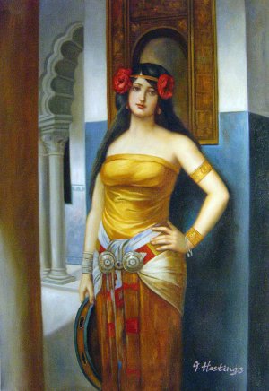 Leon Francois Comere, An Arab Beauty, Painting on canvas