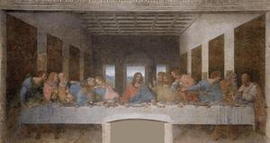 Leonardo Da Vinci, At the Last Supper, Painting on canvas