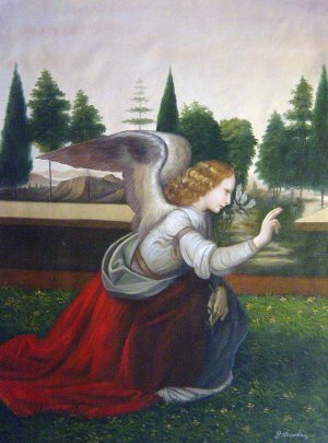 Famous paintings of Angels: The Annunciation (Detail 1)