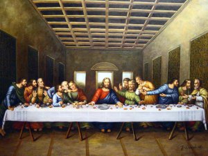 A Last Supper, Leonardo Da Vinci, Art Paintings
