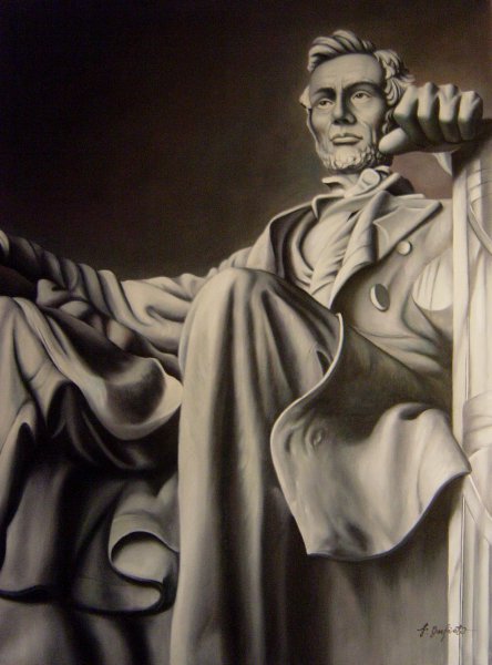 Lincoln Memorial. The painting by Our Originals