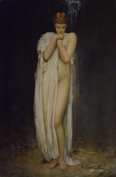 Bather. The painting by Lord Frederic Leighton
