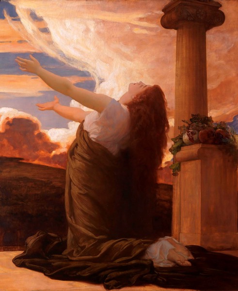 Clytie. The painting by Lord Frederic Leighton