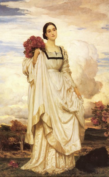 Countess Brownlow. The painting by Lord Frederic Leighton