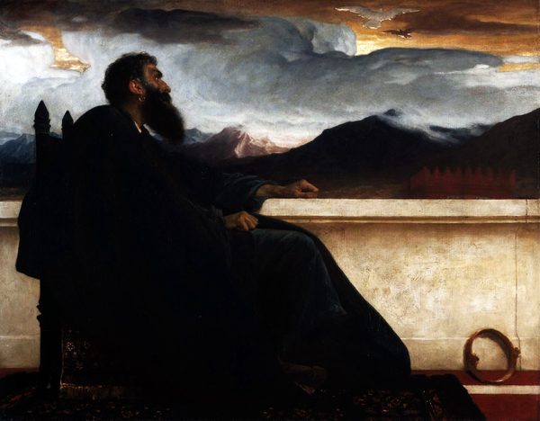 David at Rest. The painting by Lord Frederic Leighton