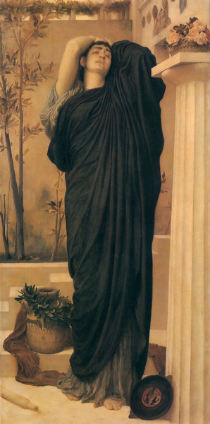 Electra at the Tomb of Agamemnon. The painting by Lord Frederic Leighton