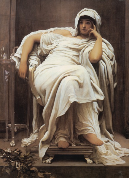 Faticida. The painting by Lord Frederic Leighton
