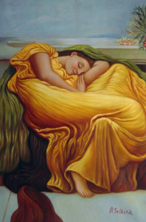 Lord Frederic Leighton, Flaming June, Painting on canvas