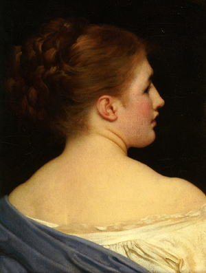 Lord Frederic Leighton, Lily, Painting on canvas