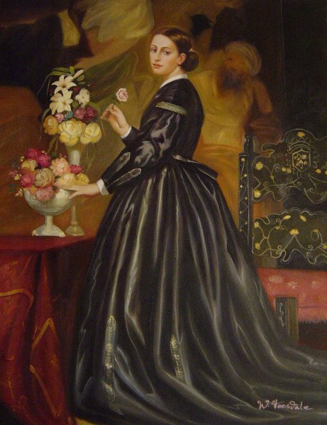 Mrs. James Guthrie. The painting by Lord Frederic Leighton