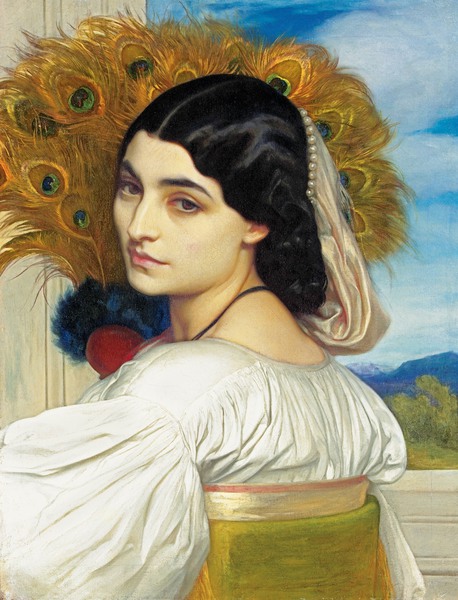 Pavonia. The painting by Lord Frederic Leighton