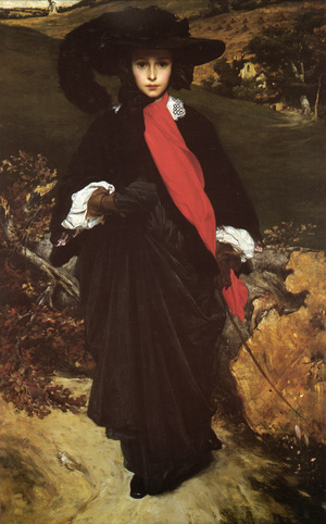 Lord Frederic Leighton, Portrait of May Sartoris, Painting on canvas