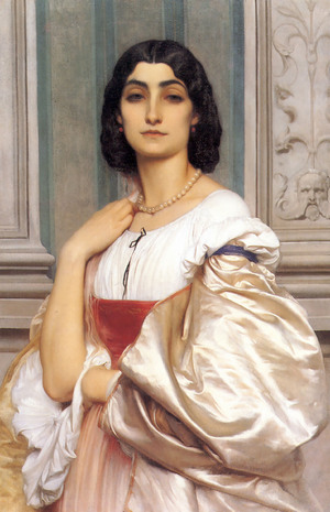 Lord Frederic Leighton, Roman Lady, Painting on canvas