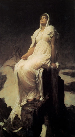 Lord Frederic Leighton, Spirit of the Summit, Painting on canvas