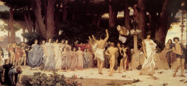 The Daphnephoria. The painting by Lord Frederic Leighton