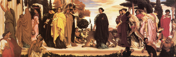 The Syracusan Bride. The painting by Lord Frederic Leighton