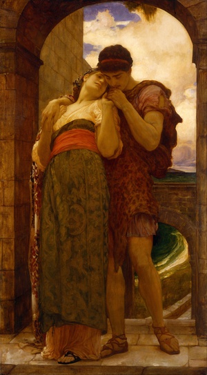 The Wedded, Lord Frederic Leighton, Art Paintings