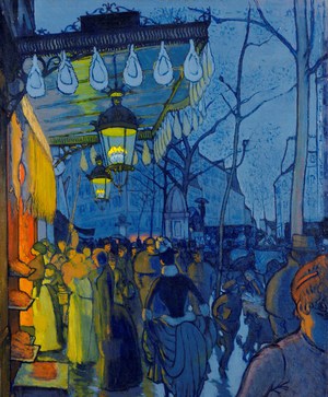 Famous paintings of Street Scenes: Avenue de Clichy, 1887