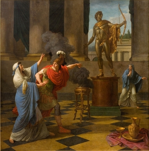 Reproduction oil paintings - Louis Jean Francois Lagrenee - Alexander Consulting the Oracle of Apollo