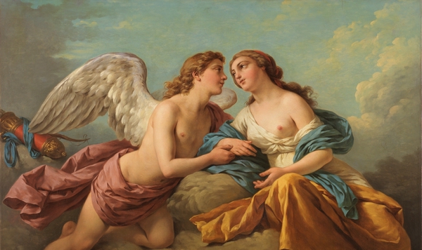 Allegory of Touch. The painting by Louis Jean Francois Lagrenee