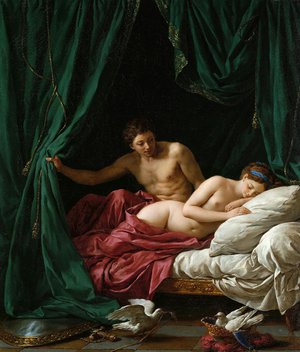 Reproduction oil paintings - Louis Jean Francois Lagrenee - Mars and Venus, Allegory of Peace