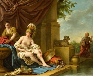 Louis Jean Francois Lagrenee, Teiresias and Athena, Painting on canvas