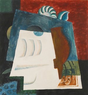 Louis Marcoussis, Still Life with Envelope, 1922, Painting on canvas