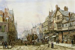 Famous paintings of Street Scenes: Chester
