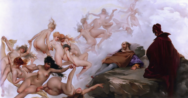 Faust's Dream. The painting by Luis Ricardo Falero
