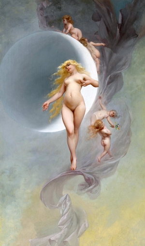 Luis Ricardo Falero, The Planet Venus, Painting on canvas