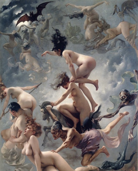 Vision of Faust. The painting by Luis Ricardo Falero