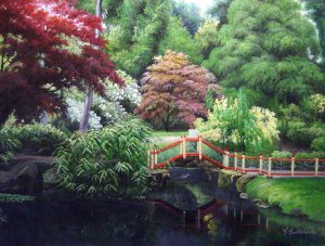 Our Originals, Magnificent Japanese Garden, Painting on canvas