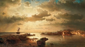 Reproduction oil paintings - Marcus Larson - Harbor Entrance